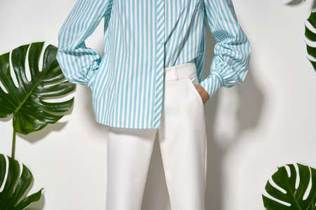 Asian model in studioの写真素材