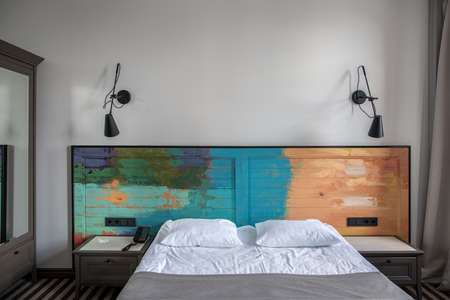 Stylish hotel roomの写真素材