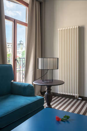 Stylish hotel roomの写真素材