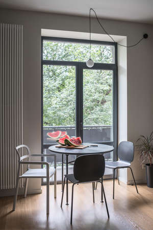 Interior in modern style with light wallsの写真素材