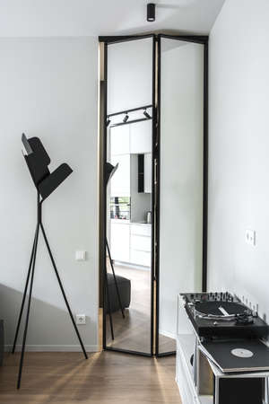 Room in modern style with light wallsの写真素材