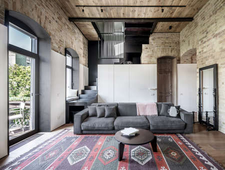Hall in loft styleの写真素材