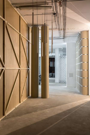 Hall of office in the coworking in a loft styleの写真素材