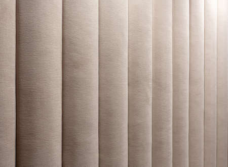 Closeup photo of brown textile wall panel with textureの写真素材