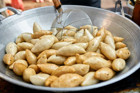 Tasty street food on market in Thailandの写真素材