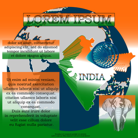 India festive background. Business background. Republic Day. Independence Day. It can be used as poster, background, card, design element in your Projectのイラスト素材