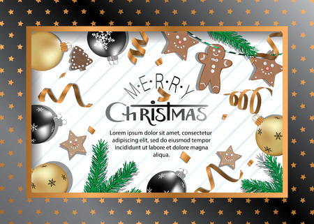 Merry christmas background.のイラスト素材