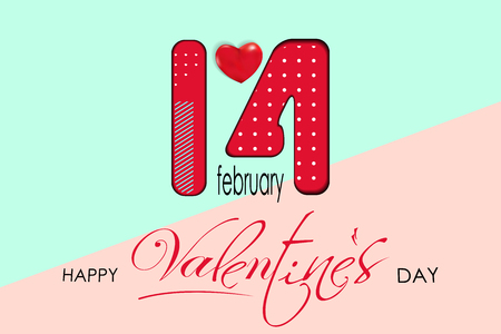 Valentine's day background Vector illustration.のイラスト素材