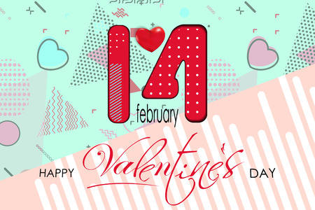 Valentine's day background Vector illustration.のイラスト素材