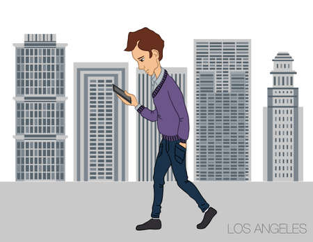 Online services in the smartphone - entertainment and business via cloud technologiesのイラスト素材