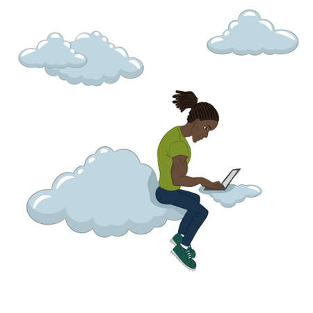 Tools and programs for collaboration. Freelance and remote team of developers and designers. Manager, freelancer, designer, programmer, business analystのイラスト素材