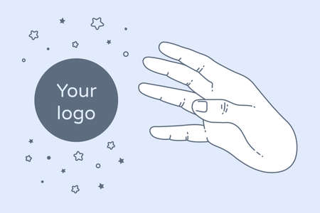 Vector modern flat concept design on funding. Creative illustration on hand and greed.のイラスト素材