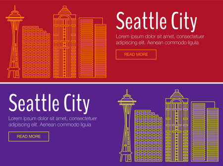 template banner for website header, advertisement.のイラスト素材