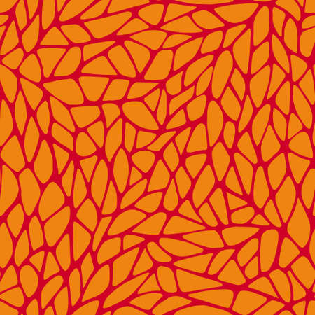 Vector seamless pattern for background. Repeating square abstract background. Abstract orange wood pattern. Seamless orange abstract square pattern. Repeating seamless orange texture. Square woodのイラスト素材