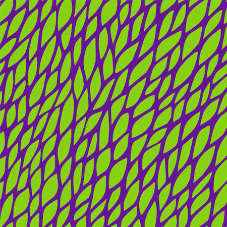 Vector seamless pattern for background. Repeating vector abstract background. Abstract green leaf pattern. Seamless green abstract square pattern. Vector repeating seamless green texture. Leaf patternのイラスト素材