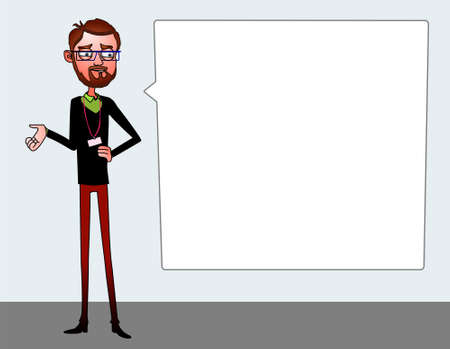 Presentation of business product, project, report.のイラスト素材