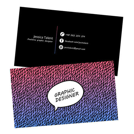 Blue Modern Business-Card Set | EPS10 Vector Designのイラスト素材