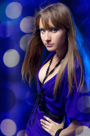 Dancing girl  Looking At Camera の写真素材