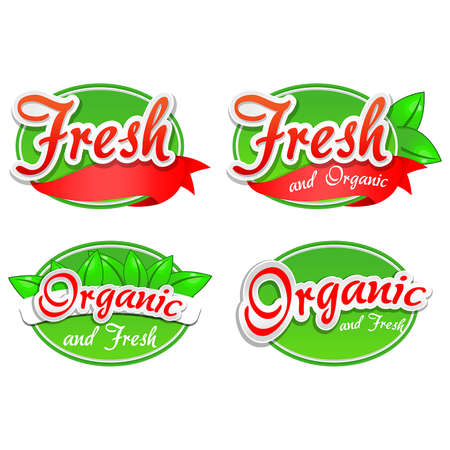 Fresh and Organicのイラスト素材