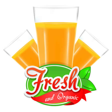 Fresh and Organic Juiceのイラスト素材