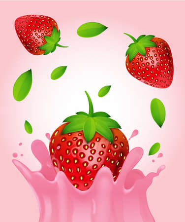 Strawberry Milkのイラスト素材