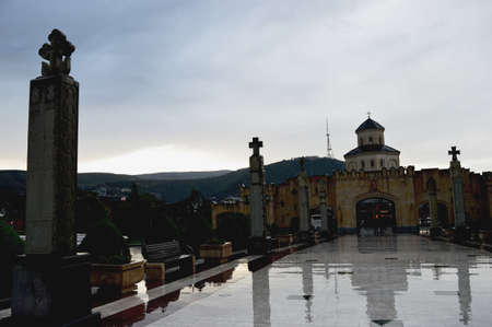 Sameba or Holy Cathedral of Tbilisi, Georgiaの写真素材