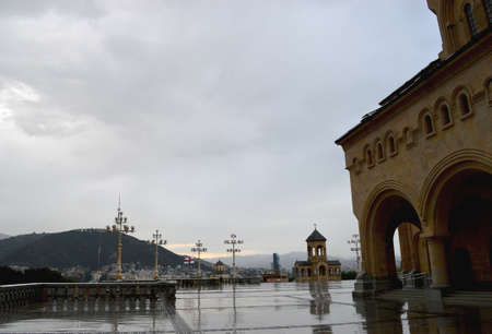 Sameba or Holy Cathedral of Tbilisi, Georgiaの写真素材