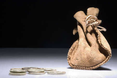 money and bagの写真素材