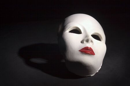 mask with shadowの写真素材