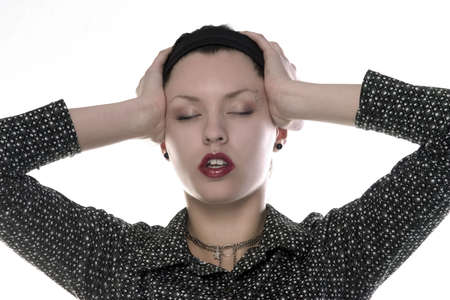 girl is enjoyingの写真素材