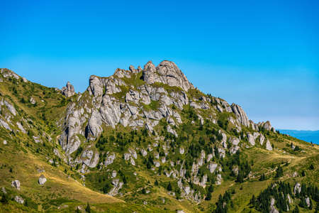 Rock formations in Ciucas Mountainsの写真素材
