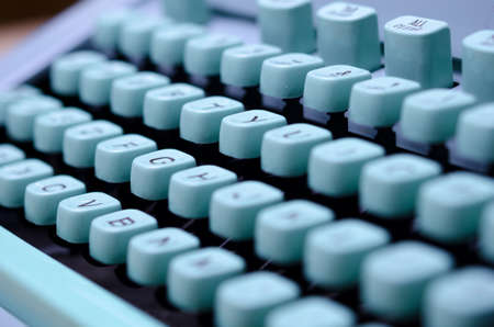 Close-up of a vintage, retro typewriter.の写真素材