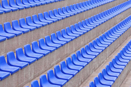 Blue stadiumの写真素材