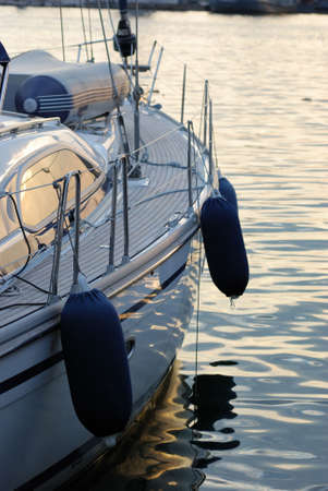 Wood and steel on sailboat