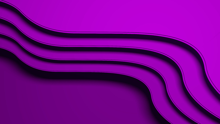 Abstract geometric wave layers background art, 3d illustration with shadowsの写真素材