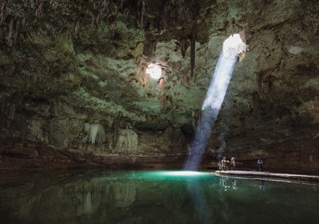 Suytun Cenote - Yucatan, Mexicoのeditorial素材