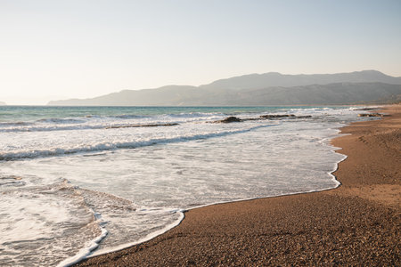 Sunset at the beach - Rhodes, Greeceの写真素材