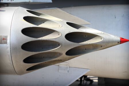 View of the Russian fighter combat aircraft