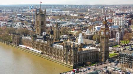 Westminster Bridge Houses Parliament and Big ben, Londonのeditorial素材