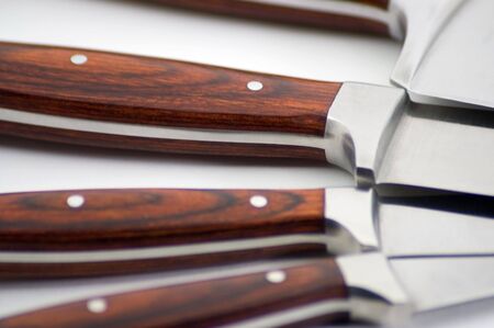 Knives in a Circle Close-Upの写真素材
