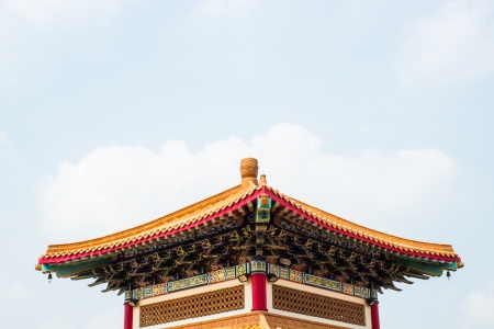 A roof of the temple Chinese styleの写真素材