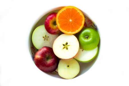 Mixed fruit in the cupの写真素材