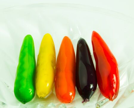 Thai sweet is make of gelatine and the soybean ,の写真素材