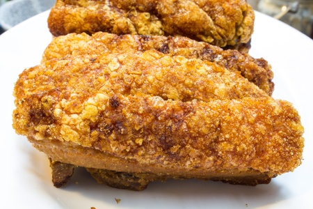 Skin pig crispの写真素材