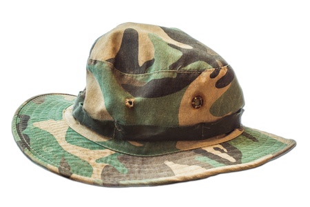 Hat camouflage is old for vintageの写真素材