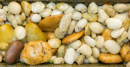 abstract background with round peeble stonesの写真素材