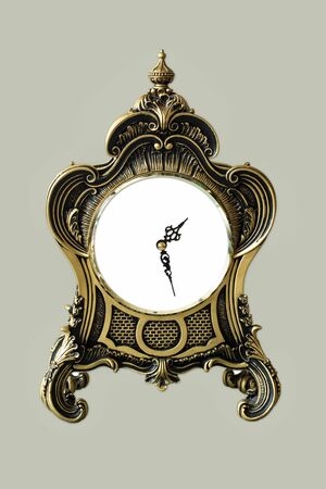 Clock metal of art on isolated