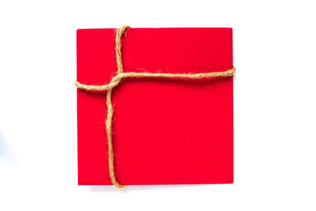 Envelope or paper of red colorの写真素材