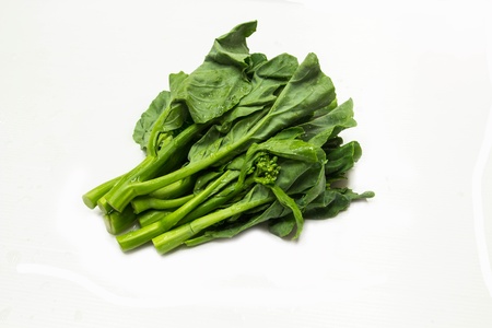 Kale vegetable is fresh ,Isolated on white backgroundの写真素材