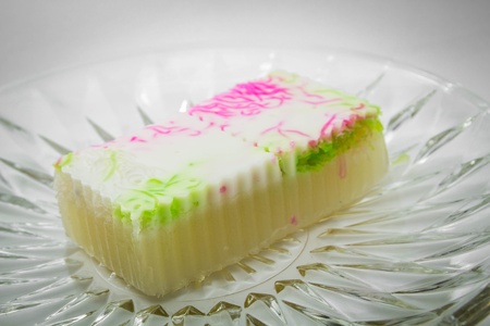 Jelly Thai sweet is dessert in glass dishの写真素材